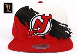 NEW JERSEY DEVILS Mitchell & Ness NG72 Paintbrush NHL Snapback Hat