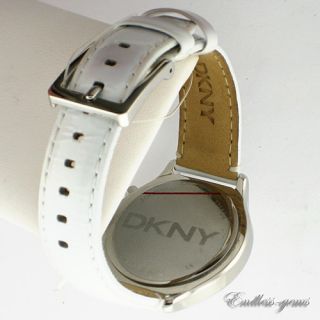 DKNY Womens Dona Karen New York Chronograph White Leather Watch
