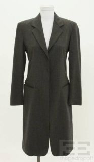 Donna Karan Signature Charcoal Grey Wool Jacket Size US 4