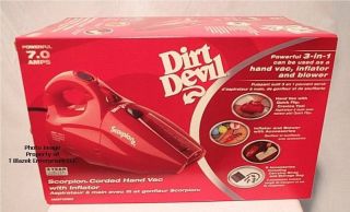 Dirt Devil Vacuum Scorpion Hand Vac M0871XRED Inflator