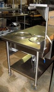 Stainless Steel Heated Donut Finishing Glazing Table