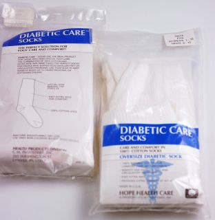   OVERSIZED DIABETIC CARE SOCKS 5 PAIRS by HOPE HEALTH CARE SIZE 7 10