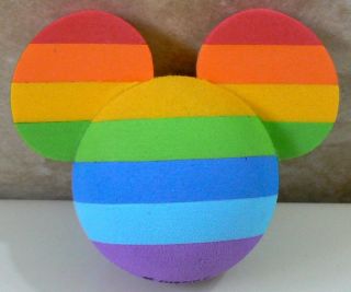 DISNEY MICKEY MOUSE RAINBOW COLORS CAR ANTENNA AERIAL TOPPER BALL