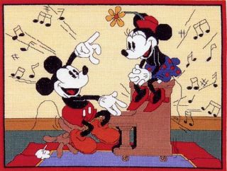Cross Stitch Kits Disney Mickeys Piano