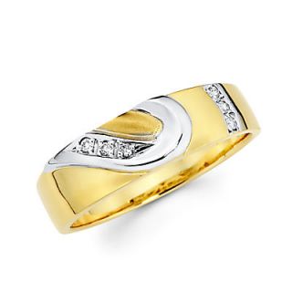 14k Gold Diamond Heart Engagement Wedding Two Ring Set