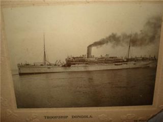 WW1 Photograph of Troopship Dongola by J.W.Oakley