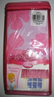 Disney Princess Pink Floral Window Curtain Valance New