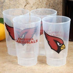 NFL Plastic Cups 4 12oz Arizona Cardinals