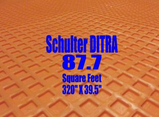 Schluter Ditra 1/8 underlayment / tile backer 87 square feet