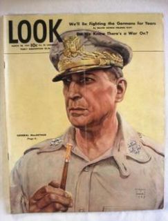 1945 March 20 Look Magazine General Douglas MacArthur