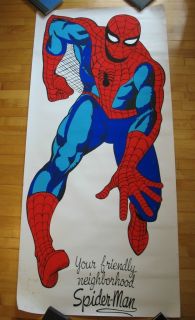 Ditko Spider Man Marvel Life Size Poster Original 1966 Extremely RARE