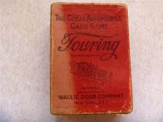  Card Game Touring 1906 Wallie Dorr Box 100 Cards Instructions