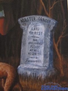  Haunted Mansion Signed Caretaker Larry Dotson Lithograph Giclee