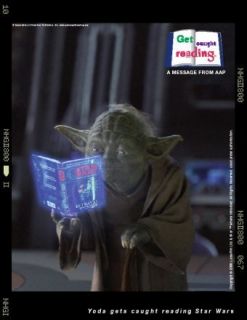 Star Wars Yoda Reading Book DK Publishing SDCC Poster