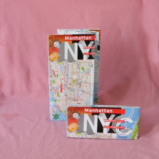Map Laminated Manhattan Downtown Brooklyn NY Best Seller Full Subway