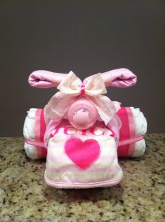 Precious Baby Tricycle Pink Juicy Couture Diaper Cake
