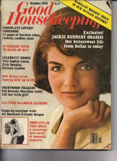  Kennedy Onassis Good Housekeeping 1978 Sophia Loren K Douglas