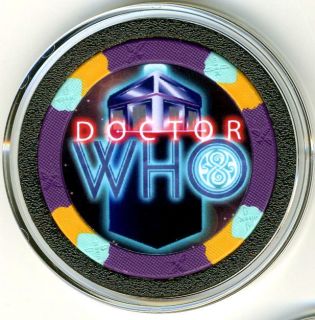 Doctor Who Poker Chip Card Guard Cover Protector WSOP