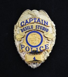 Obsolete Desilu Studio Police US Police Badge HMD