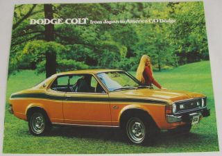 1974 Dodge Colt GT Dealer Sales Brochure Mitsubishi