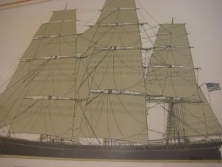 California Clipper SHIP Print Frame Printed in Denmark