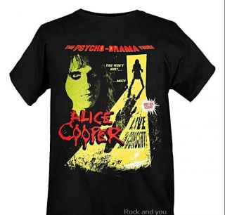 Alice Cooper Psycho  Drama Tour heavy metal shock rock T Shirt L XL