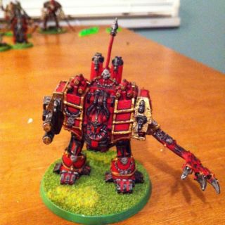 Warhammer 40k Chaos Space Marine Dreadnought or Helbrute Painted