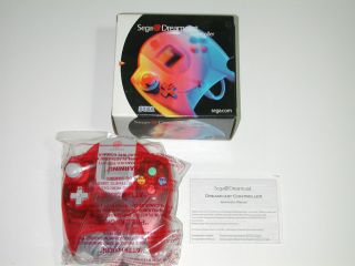 New Sega Dreamcast Controller Clear Red Original Official Sega Brand