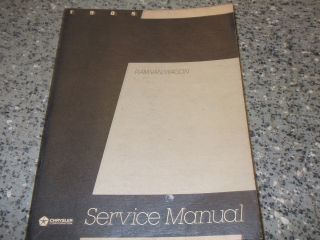1985 Dodge RAM Van Wagon Service Repair Shop Manual rwd Factory Book