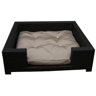  Classics Cosmo Outdoor Wicker Patio Large Dog Bed Sand DFDB W4 C4203 L