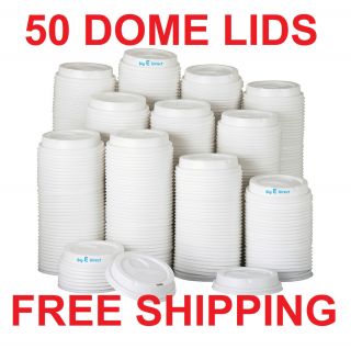 Dixie Dome Drink Thrugh Lids for Perfectouch Hot Paper Cups 50 Lids