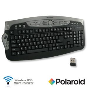 polaroid wireless digital keyboard pkb3500blk