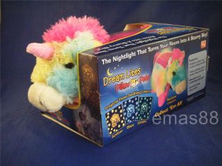 100 Official Dream Lites Rainbow Unicorn Pillow Pet NIB FreeShip Seen