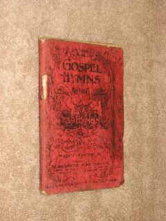 1895 Gospel Hymns Nos 1 6 Bliss Sankey McGranahan Stebbins Words Only