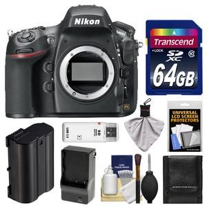Nikon D800 Digital SLR Camera Body with 64GB Card + Battery & Charger