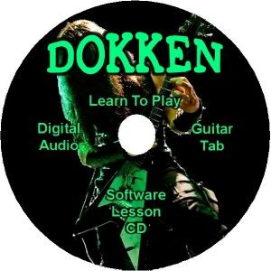 dokken guitar tab lesson software cd 33 songs