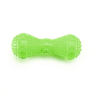 New Squeaker Rubber Dumbbell Dog Toy 4 75 for Pet Dog Puppy