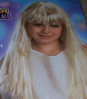 DISNEY HANNAH MONTANA Child size long blonde WIG dress up little girl
