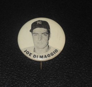  PM10 Baseball Player Pin Button Coin Joe DiMaggio Yankees