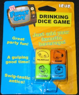 The Family Guy TV Series Drinking Dice Game SEALED New