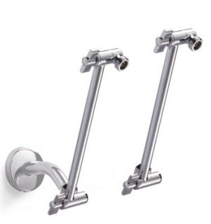 Bathlogix Adjustable height Shower Arm in Chrome