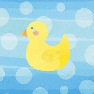  Baby Shower Party Napkins NIP Duckling Rubber Ducky Duckie Blue