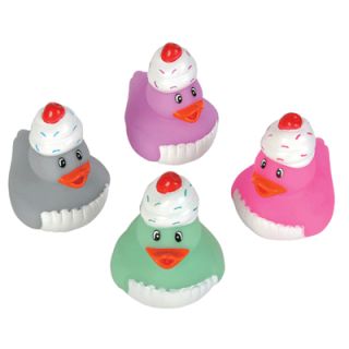12 Sweet Treat Cupcake Rubber Duck Ducky Duckies Birthday Party Favors