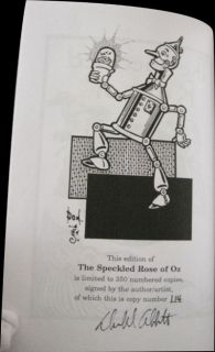 DONALD ABBOTT   The Speckled Rose of Oz   1ST EDITION SIGNED