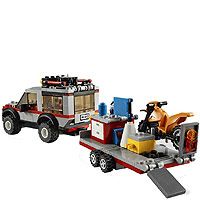 Lego City 4433 Dirt Bike Transporter Set 2 Mini Figures 201 Pcs Age 5