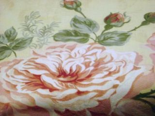Waverly Ambridge Rose Fabric Discontinued 3 Yards Shabby Rose Floral