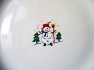 pfaltzgraff snow village christmas dinner plates