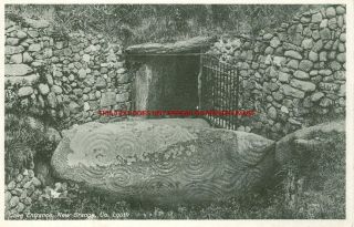 Louth Dundalk Newgrange Old Irish BW Photo 14 x 11 Mntd