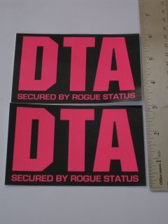 DTA Rogue Status Sticker Decal Logo Window Vinyl Car Wall Laptop Skate