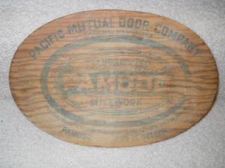 Vintage Wood Advertising Sign/Cake Board Cutting Board~PAMUDO